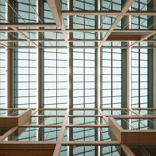 Atrium im i8 - Dachkonstruktion