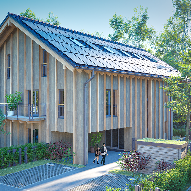 Wohnbauprojekt am Hirtenweg 10-12 - Außenansicht