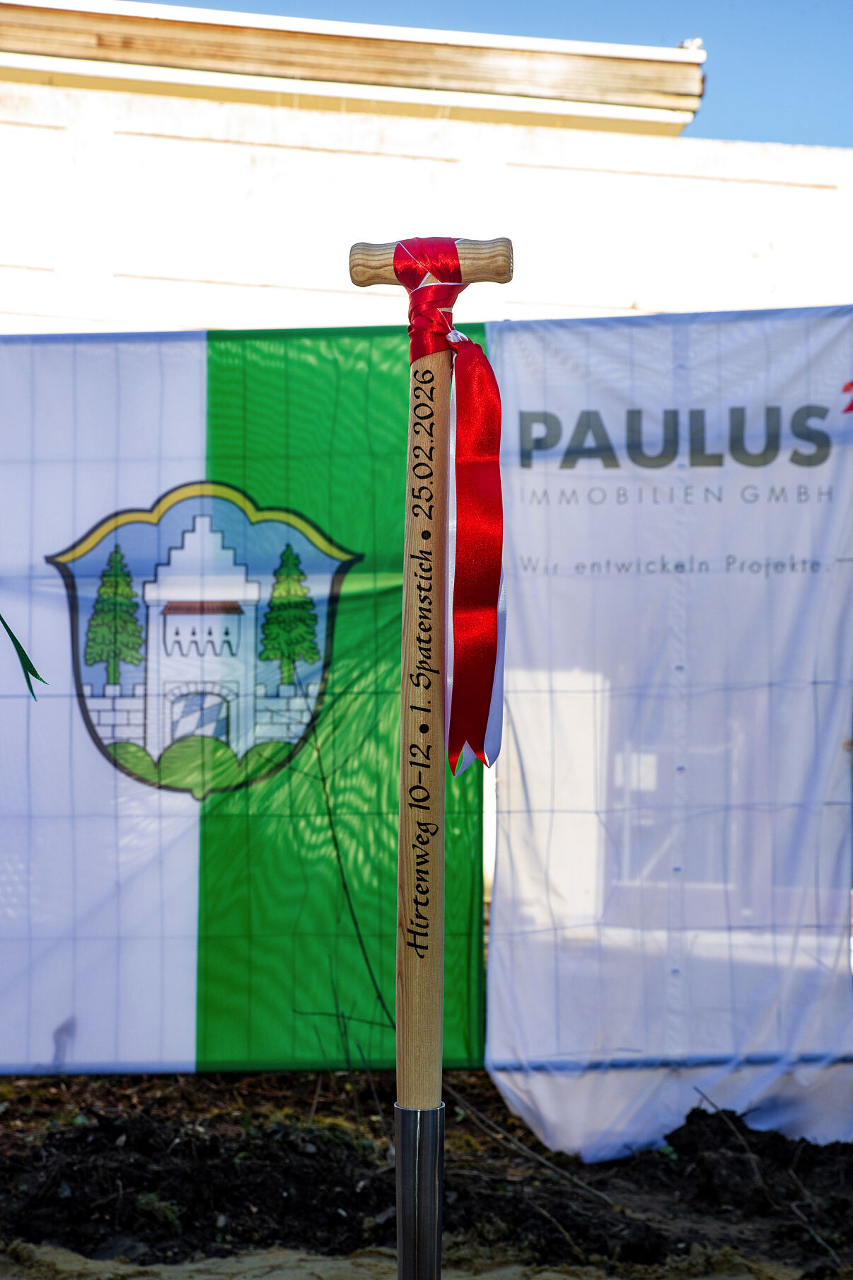 Spatenstich für grünes Wohnbauprojekt in Grünwald am 25. Februar 2026 