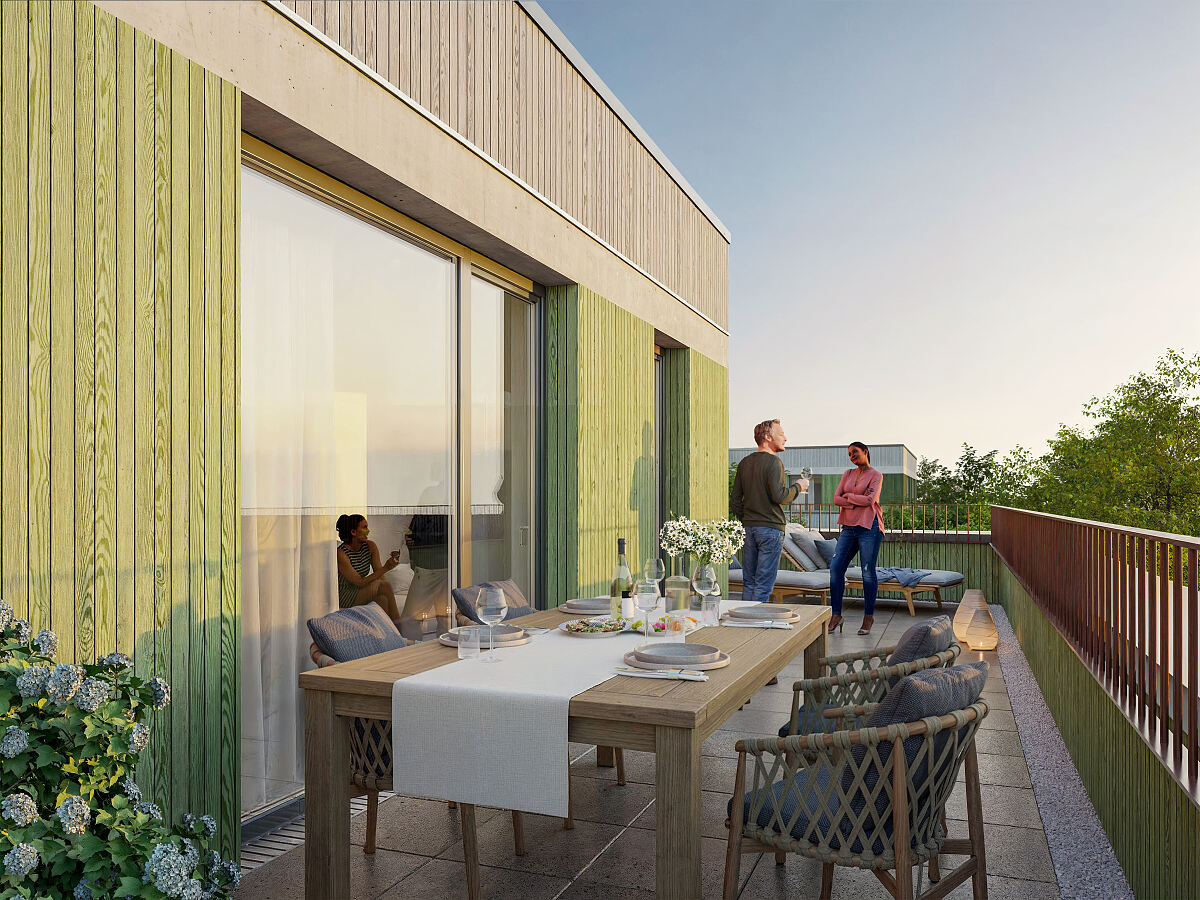 Rooftop Balkon Timber Living