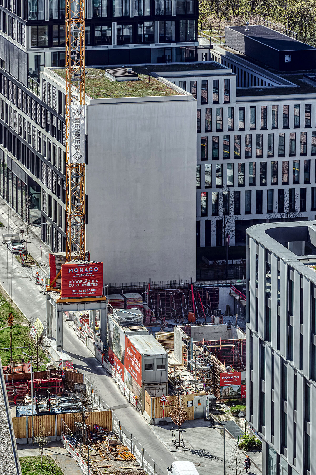 Monaco Baufortschritt Vogelperspektive April 2026