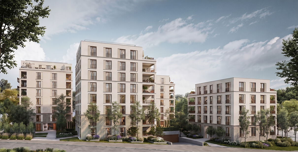 Wohnquartier an der Aukammallee in Wiesbaden