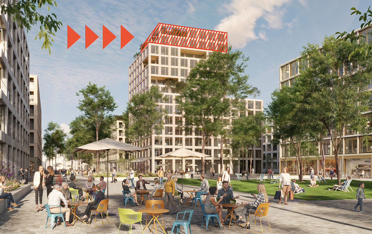 QaB_Taufkirchen_Visu_Hochhaus_Reduzierte Höhe