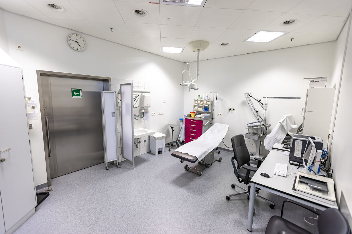 Räumlichkeiten der Munich Airport Clinic - Teilnehmende erhalten dort Zugang zur klinikeigenen Aufbereitungseinheit und können Praktika absolvieren