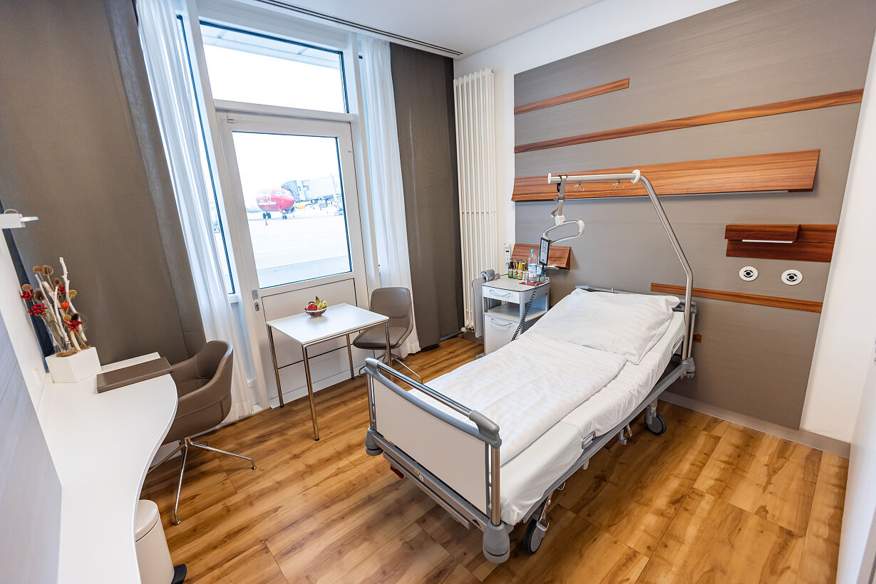 Räumlichkeiten der Munich Airport Clinic - Teilnehmende erhalten dort Zugang zur klinikeigenen Aufbereitungseinheit und können Praktika absolvieren
