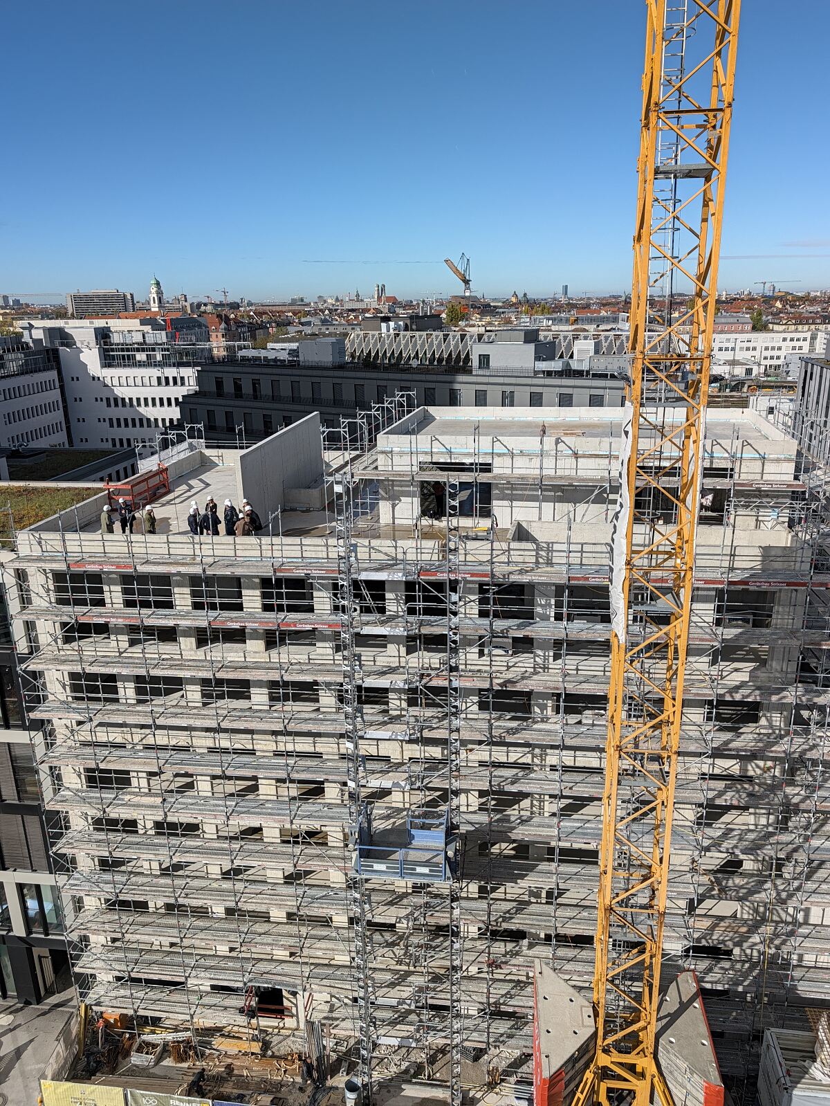 Der Rohbau im MONACO der Rock Capital Group ist abgeschlossen.