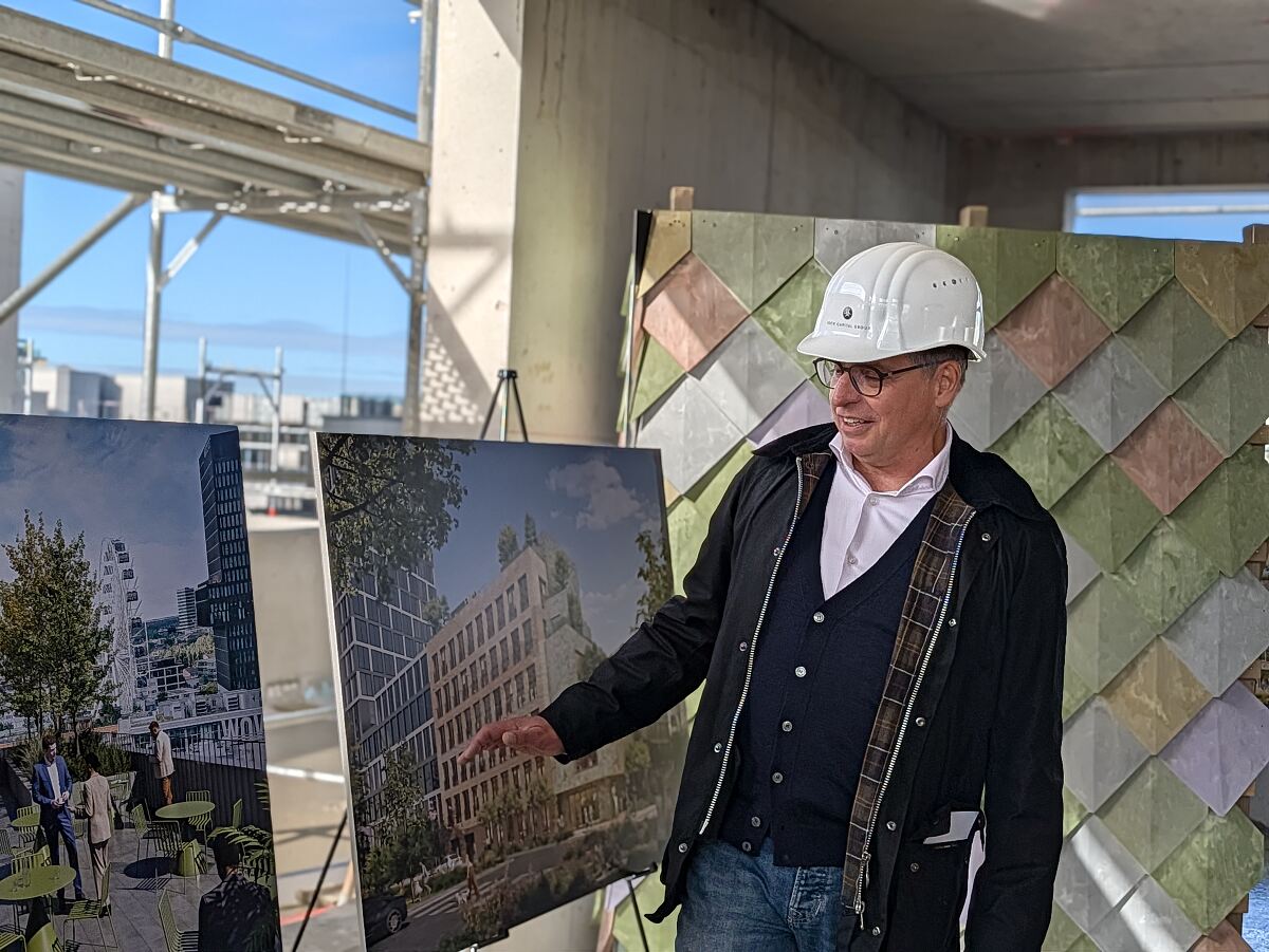 Der Rohbau des MONACO der Rock Capital Group ist abgeschlossen.