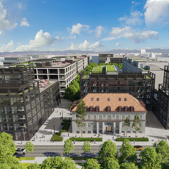 Noch vor Fertigstellung vollvermietet: Bei den Gebäuden i1, i2, i3 und i5 bis i7 auf dem iCampus im Werksviertel darf sich die R&S Immobilienmanagement GmbH über ein volles Haus freuen.