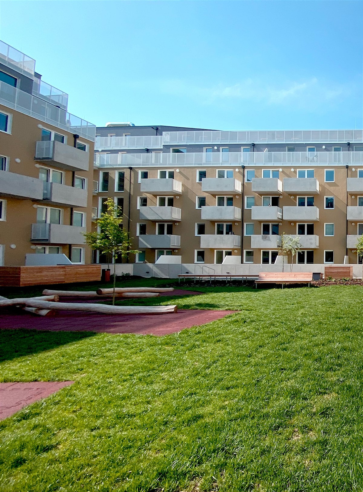 Jede Einheit ist entweder mit Loggia, Eigengarten, Balkon oder Dachterrasse ausgestattet 