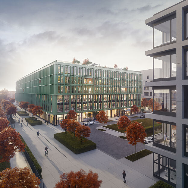 i8 auf dem iCampus im Werksviertel: Ansicht vom i7 aus