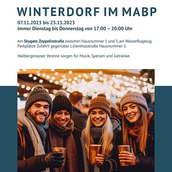 Gemeinsam laden die Rock Capital Group, die Gemeinde Hallbergmoos und die Investorengemeinschaft MABP zum Einstimmen auf die besinnliche Jahreszeit ein.