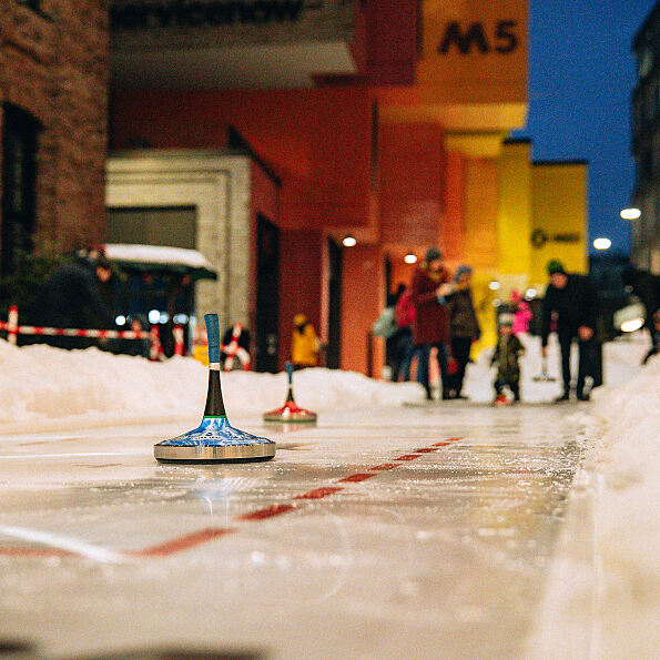 Eisstockschießen in der Weihnachtsmacherei