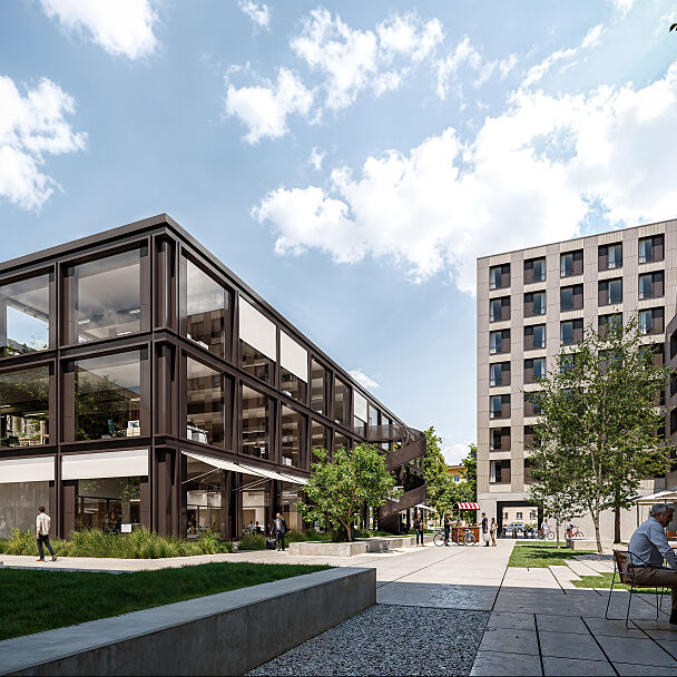 R&S Immobilienmanagement i10 Visualisierung Innenhof 