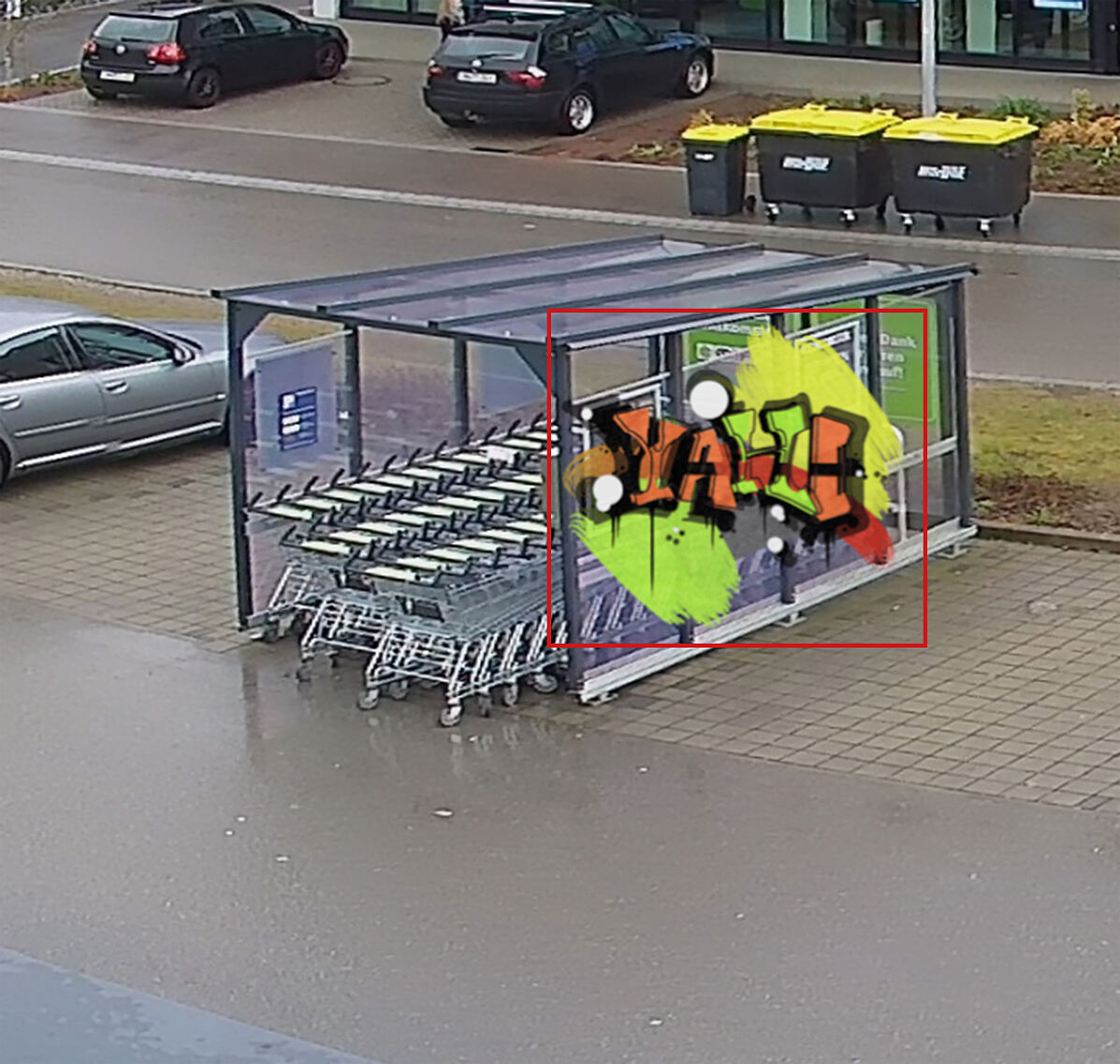 Beschädigungen wie Graffiti werden zuverlässig erfasst – mit Bildnachweis für das Facility Management.