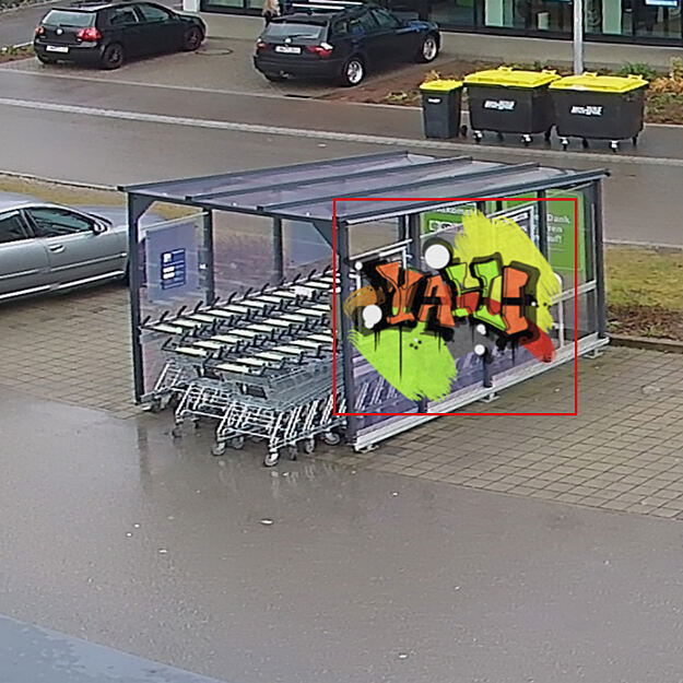 Vandalismus rechtzeitig erkennen und verhindern: KI-gestütztes Monitoring liefert Alerts in Echtzeit.
