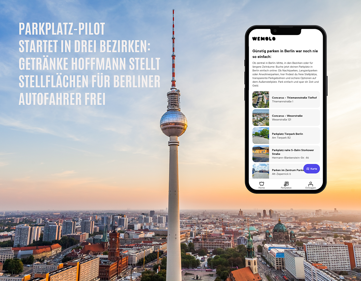 Parkplatz-Pilot startet in drei Berliner Bezirken