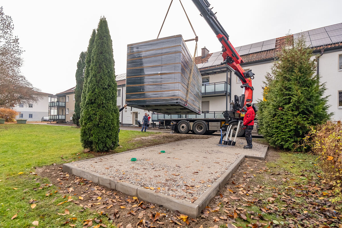 Mühldorf_Wärmepumpen-Cube_Aufstellung