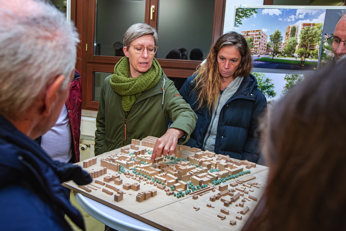 Projektmodell Quartier am Bahnhof in Taufkirchen