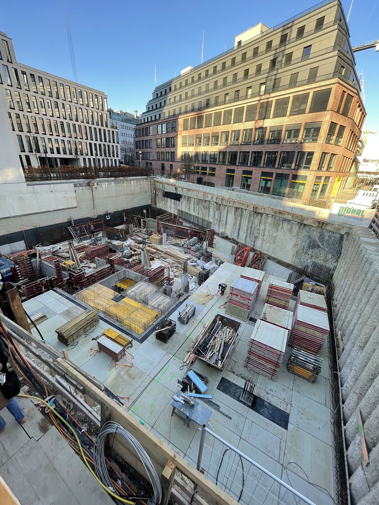 Büroneubau MONACO Baustelle im Werksviertel 