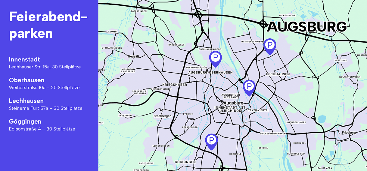 Augsburg startet Feierabendparken-Programm 
